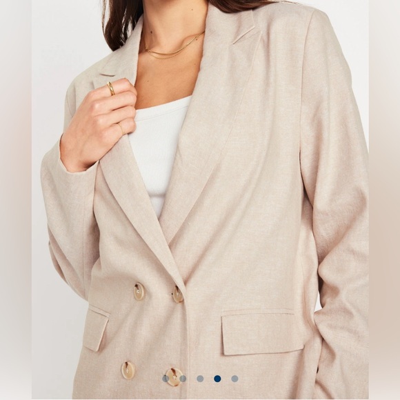 Old Navy Linen Blend Blazer - Picture 2 of 9